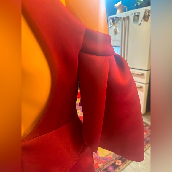 ASOS Purple/Maroon Unique Edgy Cut Out Dress Sz 4 - NWT - Picture 10 of 16